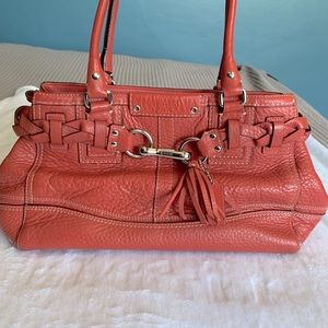 Coach-Hampton pebbled leather